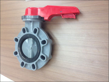 Elle tutamak termoplastik kelebek vana, 1.0Mpa, 1 &quot;~ 8&quot;, UPVC, CPVC, PVDF, PP, PPH imal
