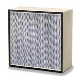 Paslanmaz sac çerçeve Fiberglas kağıt Derin kumlu HEPA Filtre, Cam elyaflı ayırıcı filtre Ortam