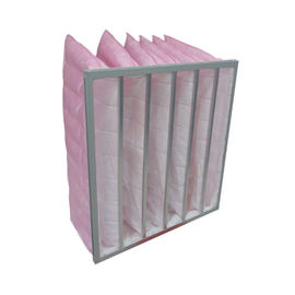 F5 - F8 Torba Filtre Gövdesi, Havalandırma Sentetik Hava Filtresi 595x595x500MM - 6P