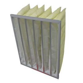 F5 - F8 Torba Filtre Gövdesi, Havalandırma Sentetik Hava Filtresi 595x595x500MM - 6P