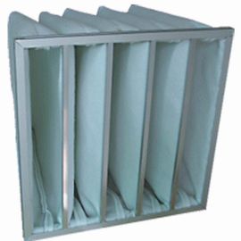 F5 - F8 Torba Filtre Gövdesi, Havalandırma Sentetik Hava Filtresi 595x595x500MM - 6P