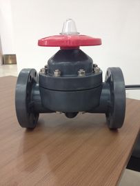 Yüksek Basınçlı Solenoid PVC Diyafram Vana Flanş Bağlantı Tekerlek Kolu