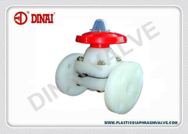 Weir Tipi PVDF PVC Flanşlı Diyafram Vana ANSI / JIS10K / DIN Standardı