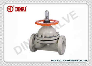 Petrol Ve Gaz Sanayi İçin PTFE / EPDM PVC Diyafram Vana, Manuel Kumandalı