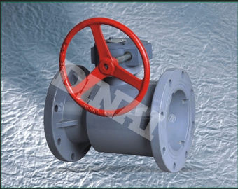 PN10 bar PVC plastik flanş küresel vana, 1/2 DIN, ANSI, JIS flanş bağlantısı "12"