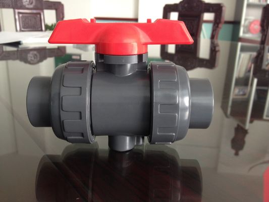 CPVC flanşı Küresel Vana Tutacağı Kol 1-1 / 4 &quot;(D40mm) ~ 5&quot; (D140mm) Plastik Küresel Vana