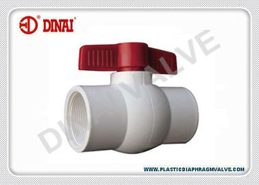 3/8 &#39;&#39; - 4 &#39;&#39; NPT / BSPT Konu End Kompakt Plastik Küresel Vana